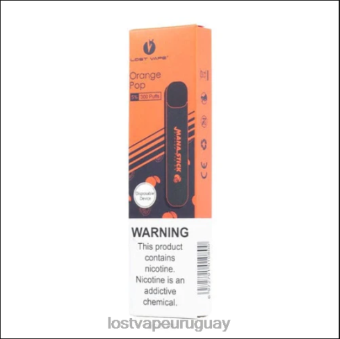 Lost Vape Mana palo desechable | 300 bocanadas | 1,2 ml pop de naranja 5% - Lost Vape Sale Uruguay B8F4V523